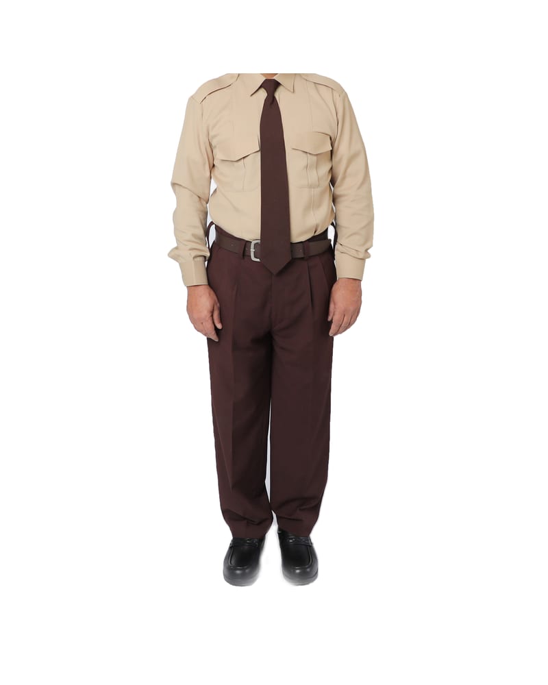 Security uniform set: shirt, tie, belt and trousers